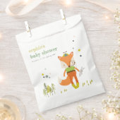 Elegant rustiek schattig bos leuk vos Baby shower Bedankzakje (Geknipt)