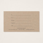 Elegant Rustieke Eucalyptus Bladeren Cadeaubon Visitekaartje (Achterkant)