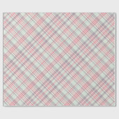Elegant rustieke klassieke ruitpatroon cadeaupapier (Vlak)