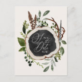 Elegant rustige boerderijherdenbruiloft aankondigingskaart (Voorkant)