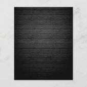 Elegant| Rustige Wood & White Lights String bruilo Flyer (Achterkant)