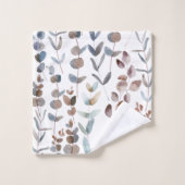 Elégant Rustique Aquarelle Eucalyptus Feuilles (Gant de toilette)