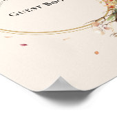 Élégant Rustique Automne Beige Mariage Livre d'or  (Coin)