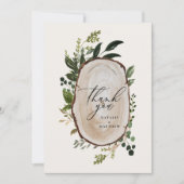 Elégant Rustique Botanique Verdure Merci chic (Devant)