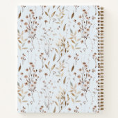 Elégant Rustique Brown Automne livre de recettes b (Dos)