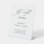 Élégant Rustique Chic Date Nuit Idées Signe (Recto)