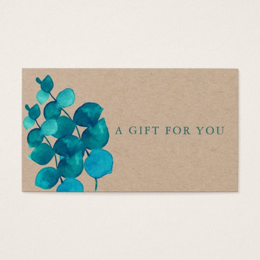 Élégant Rustique Eucalyptus Feuille certificat cad (Devant)