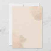 Elégant rustique Faire-part de mariage Brown beige (Dos)