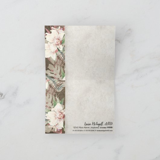 Élégant rustique Merci de feuillage floral tropica (Intérieur)