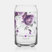 Élégant rustique Peonées violettes foncées (Verso)