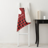 Élégant Rustique Plaid Noël Fête Personnalisé (En situation)