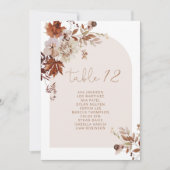 Elégant Rustique Table d'automne Sièges Cartes de  (Devant)