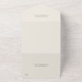 Elégant Sable Minimal Tout En Un Faire-part de mar (Dehors)