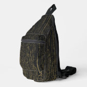 Élégant Sac à bille en bois d'or noir (Coin droit)