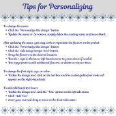 Élégant sac à dos bleu Floral Design