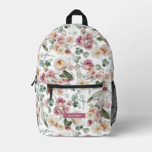 Élégant sac à dos floral