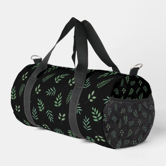 Élégant sac à dos Motif à feuilles vertes (Coin droit)