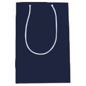 Élégant sac cadeau bleu marine (Devant)