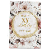 Élégant sac cadeau d'anniversaire Dusty Pink Aquar (Dos)