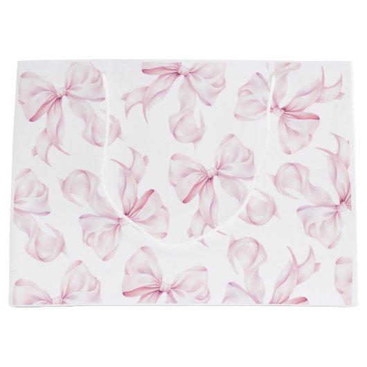 Élégant sac cadeau de boîte rose (Devant)