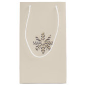 Élégant Sac cadeau de Flambeau de neige au champag (Dos)