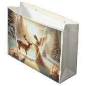 Élégant sac cadeau de Noël Angel (Devant Angle)