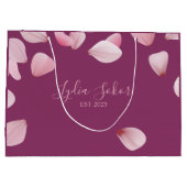 Élégant sac cadeau en papier personnalisé avec Pe (Dos)