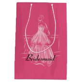 Élégant sac cadeau Fête des mariées blanche Gown (Dos)
