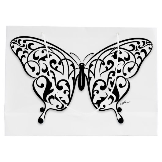 Elégant sac cadeau papillon design par Eksi (Dos)