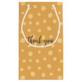 Elégant sac cadeau Pois orange mariage Favor (Dos)