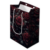 Élégant sac cadeau Rose foncé (Devant Angle)