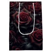 Élégant sac cadeau Rose foncé (Dos)