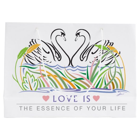 Élégant sac cadeau tendance (Dos)