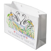 Élégant sac cadeau tendance (Dos Angle)