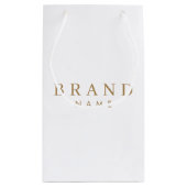 Élégant sac d'achat de papier petit format personn (Dos)