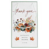 Élégant sac de faveur de douche nuptiale d'automne (Dos)