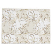 Élégant sac en ivoire floral  (Dos)