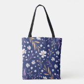 Elégant Sac fourre-tout à motif bleu (Dos)