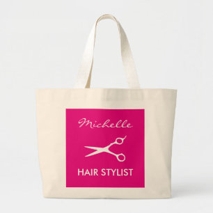 Elégant sac fourre-tout coiffeur rose pour coiffe
