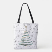 Élégant Sac fourre-tout de sapin de Noël Spiral (Dos)