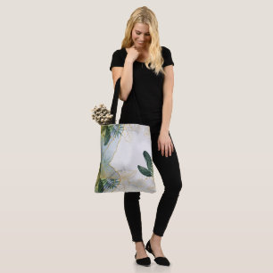 Élégant sac fourre-tout feuille