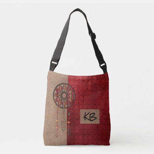 Élégant Sac fourre-tout Monogrammé Red Tan Dreamca (Devant)