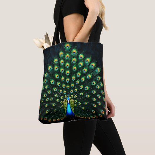 Élégant Sac fourre-tout Peacock (De près)