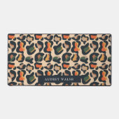 Elegant Safari Animal Skin Leopard spot Girly Bureaumat (Voorkant)