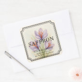 Elegant Saffron Soja Wax Candle Business Label (Envelop)