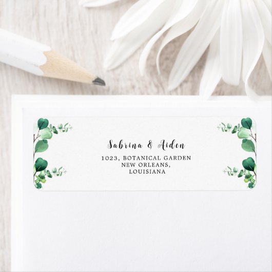 Elegant Sage | Emerald Green Eucalyptus Foliage Etiket (Insitu)