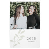 Élégant Sage Foliage 2025 Calendrier photo (Protection)