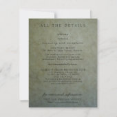 Elegant Sage Gold Mariage Détails Cartes de boîtie (Devant)