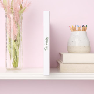 Elegant Sage Green & Beige Foliage Guest Book Gastenboek