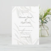 Elegant Sage Green Botanical Wedding Invitation (Debout devant)